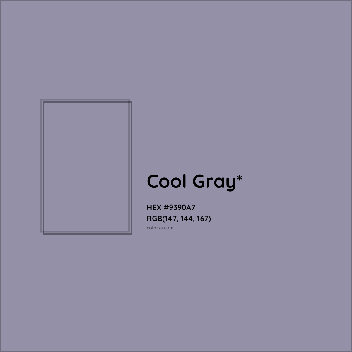 HEX #9390A7 Color Name, Color Code, Palettes, Similar Paints, Images