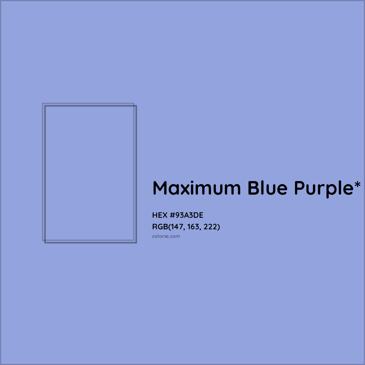 HEX #93A3DE Color Name, Color Code, Palettes, Similar Paints, Images