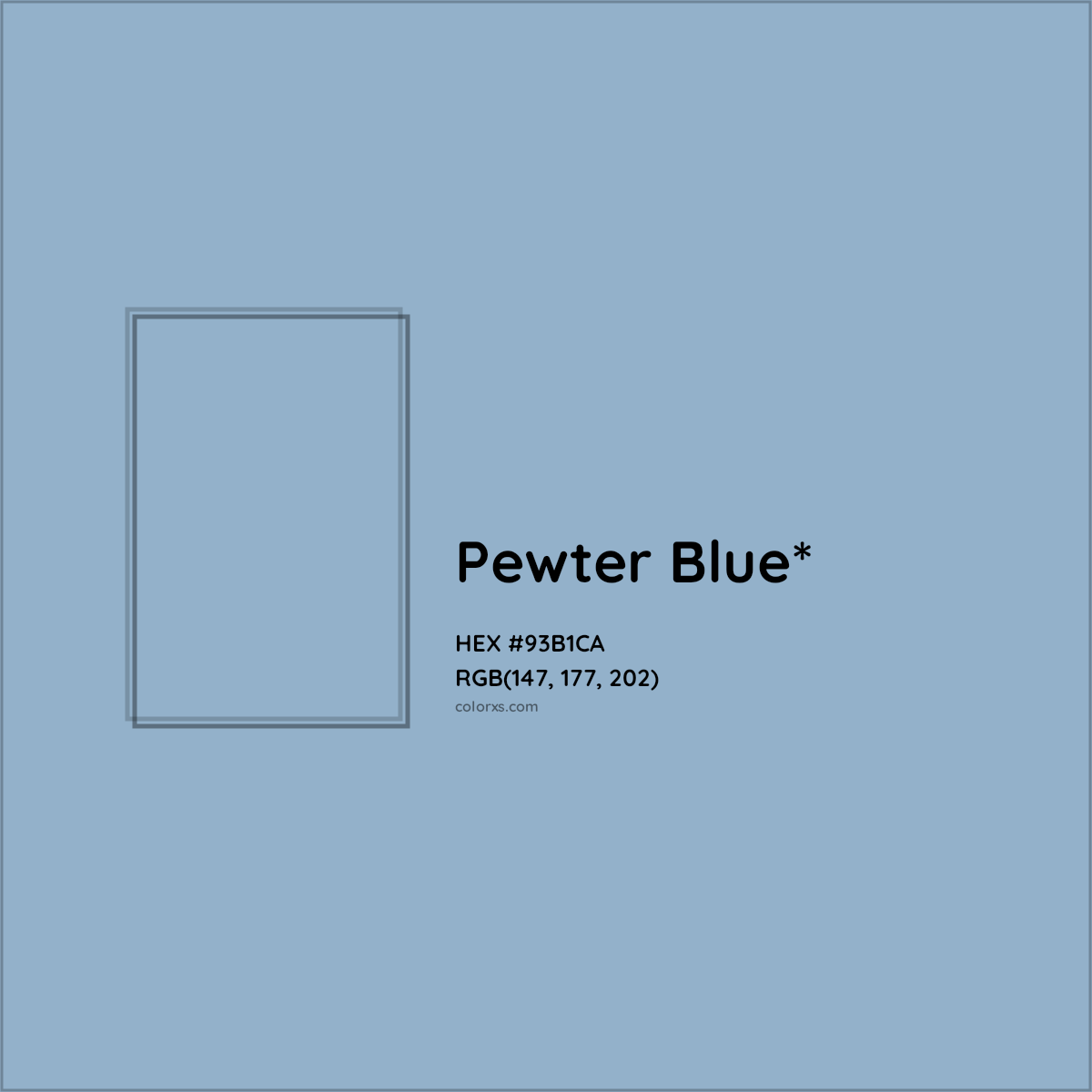 HEX #93B1CA Color Name, Color Code, Palettes, Similar Paints, Images