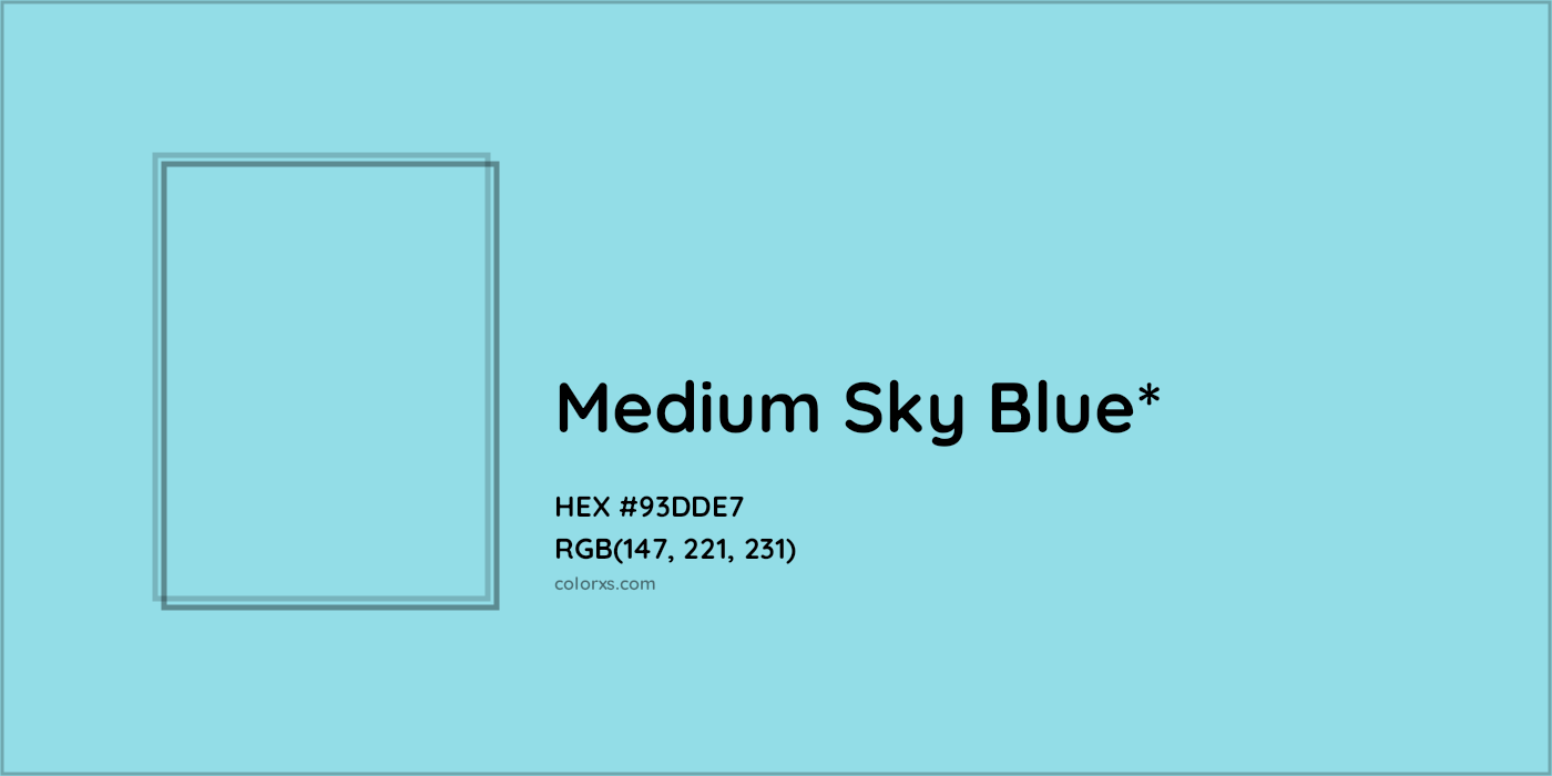 HEX #93DDE7 Color Name, Color Code, Palettes, Similar Paints, Images