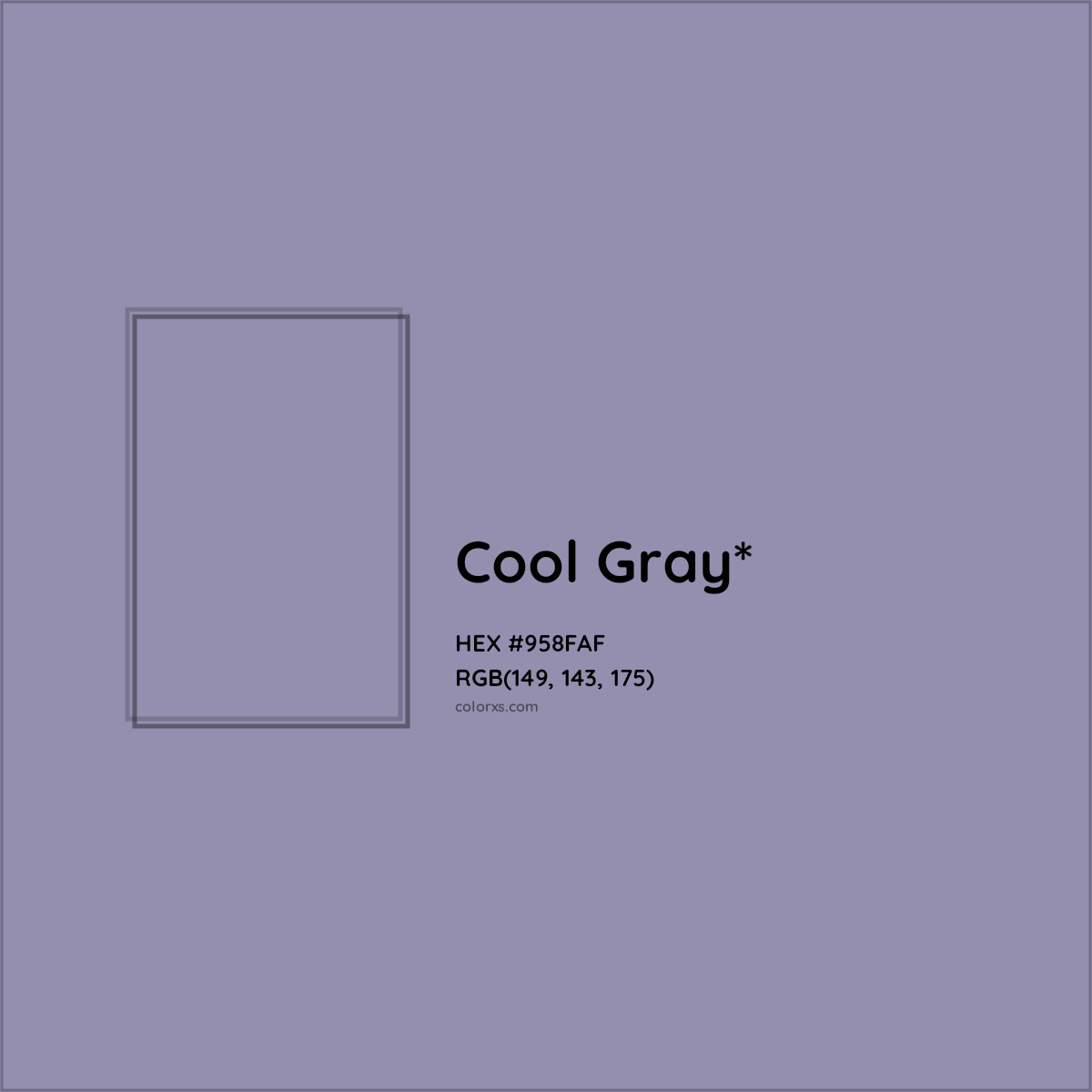 HEX #958FAF Color Name, Color Code, Palettes, Similar Paints, Images