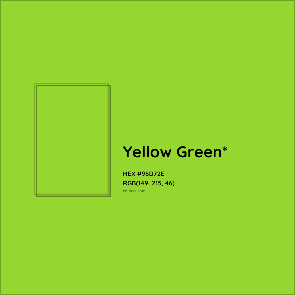 HEX #95D72E Color Name, Color Code, Palettes, Similar Paints, Images