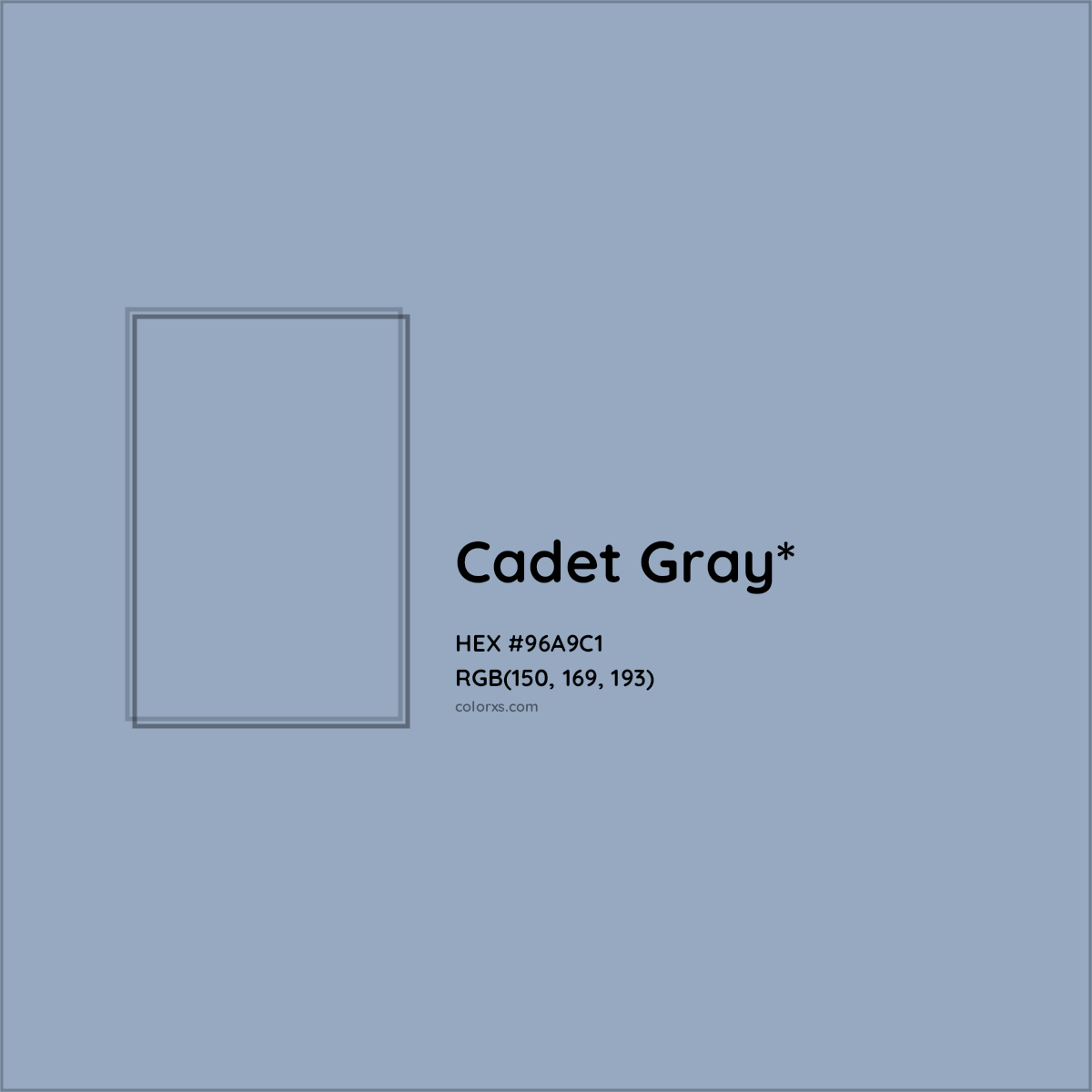 HEX #96A9C1 Color Name, Color Code, Palettes, Similar Paints, Images