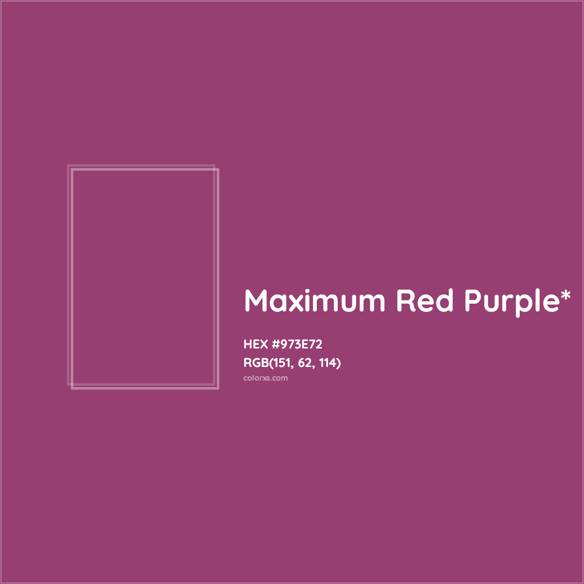 HEX #973E72 Color Name, Color Code, Palettes, Similar Paints, Images