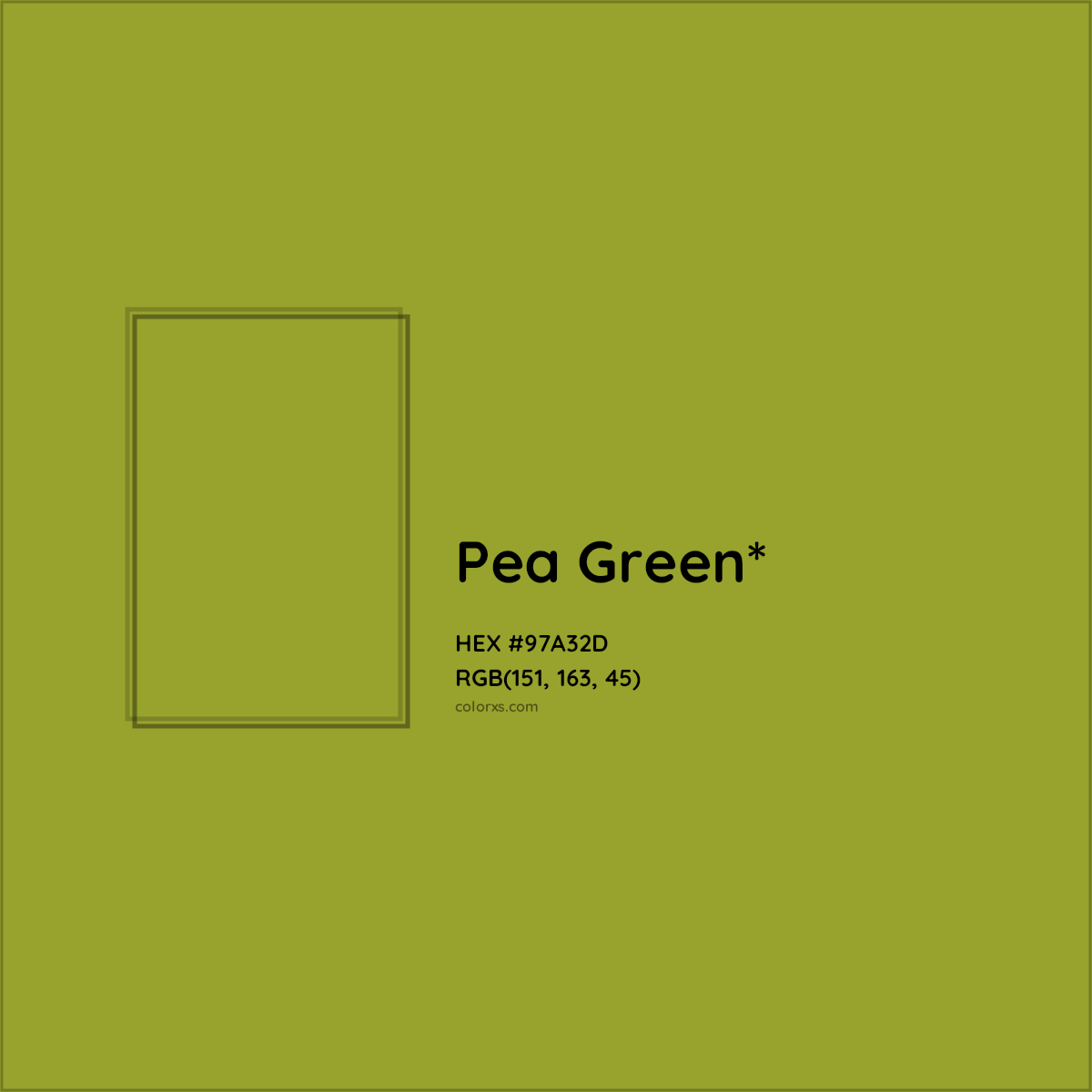 HEX #97A32D Color Name, Color Code, Palettes, Similar Paints, Images