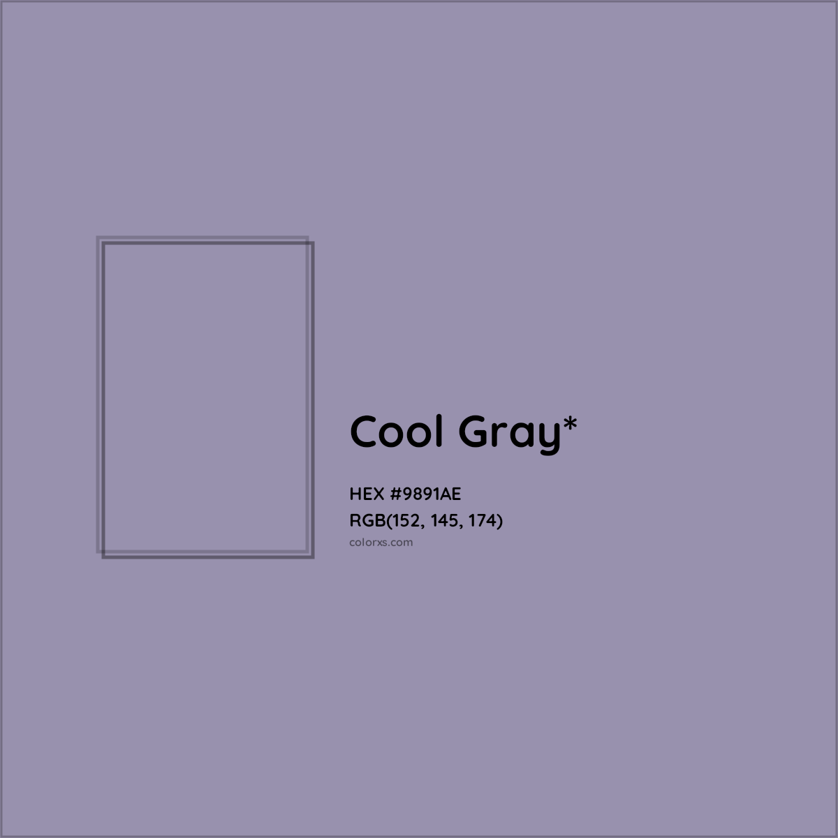 HEX #9891AE Color Name, Color Code, Palettes, Similar Paints, Images