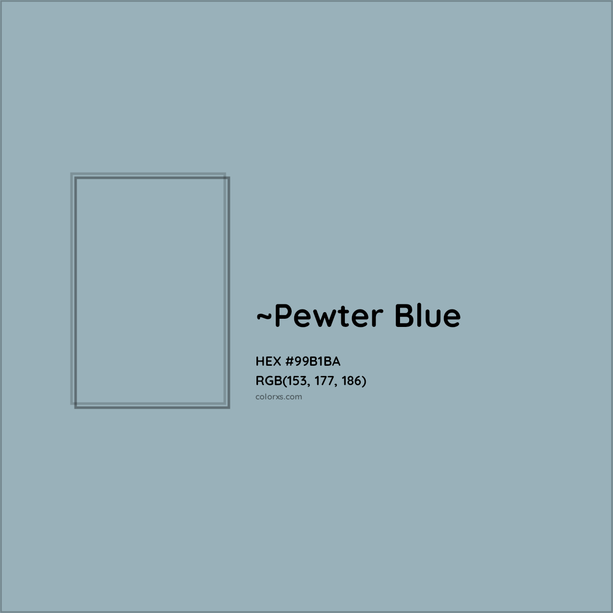 HEX #99B1BA Color Name, Color Code, Palettes, Similar Paints, Images