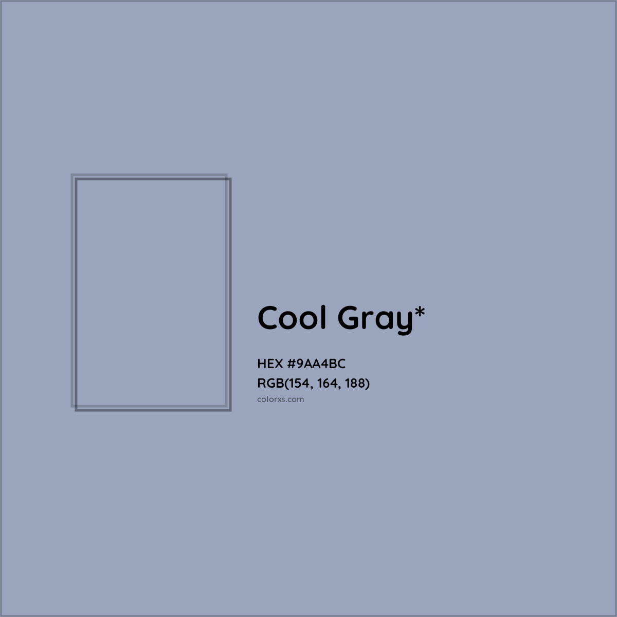 HEX #9AA4BC Color Name, Color Code, Palettes, Similar Paints, Images