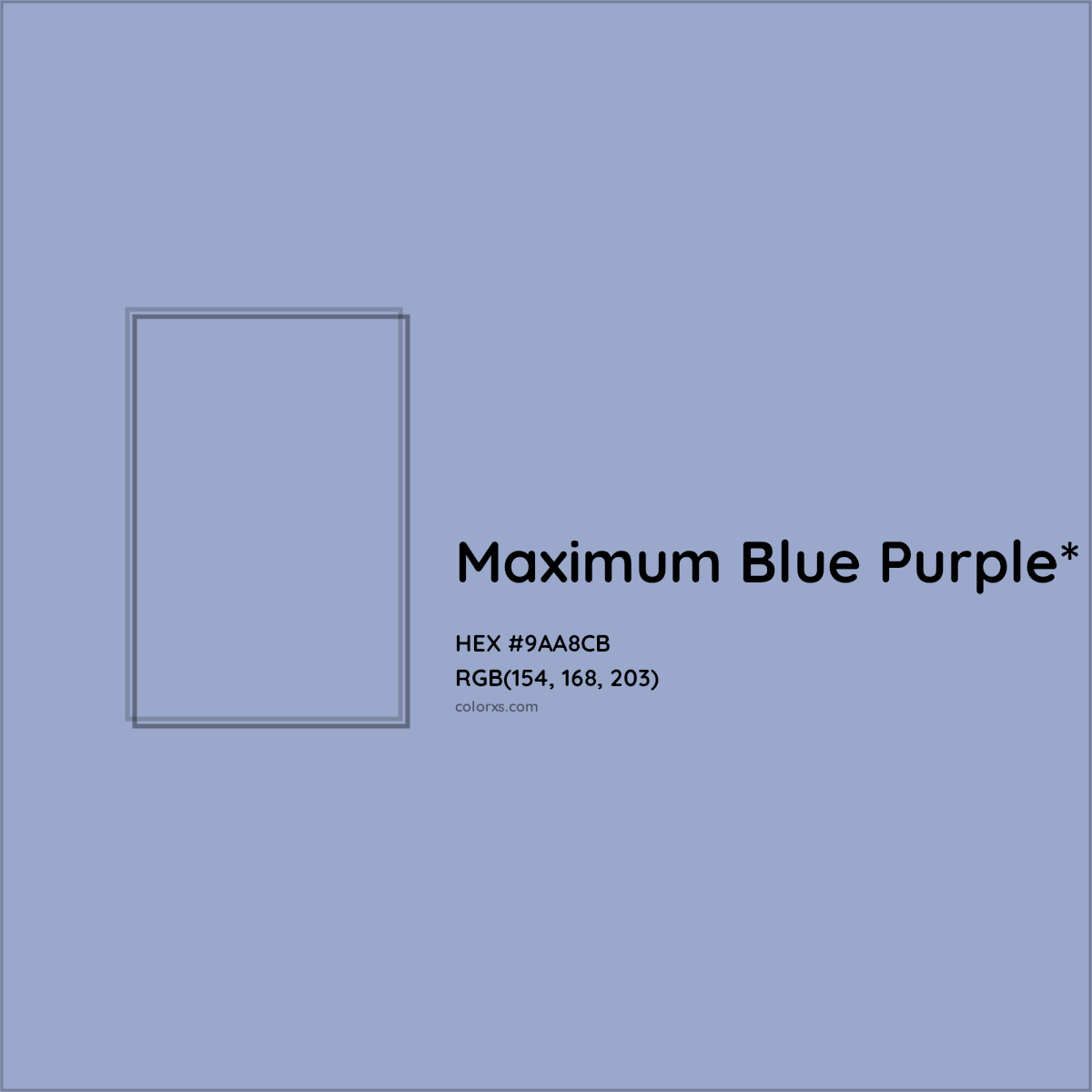 HEX #9AA8CB Color Name, Color Code, Palettes, Similar Paints, Images