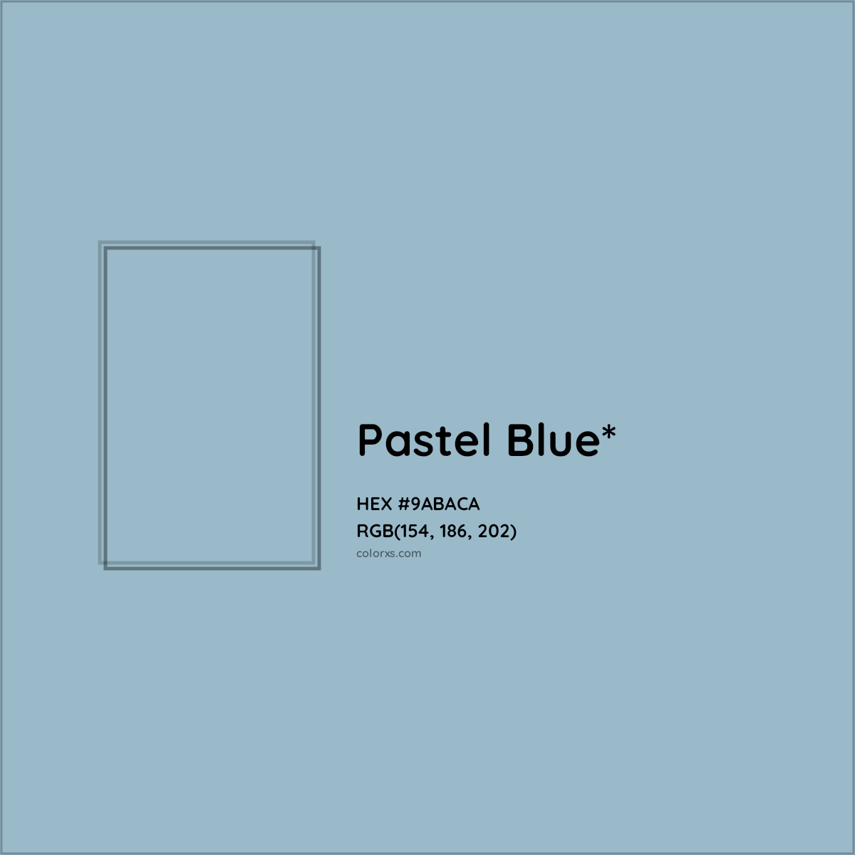 HEX #9ABACA Color Name, Color Code, Palettes, Similar Paints, Images