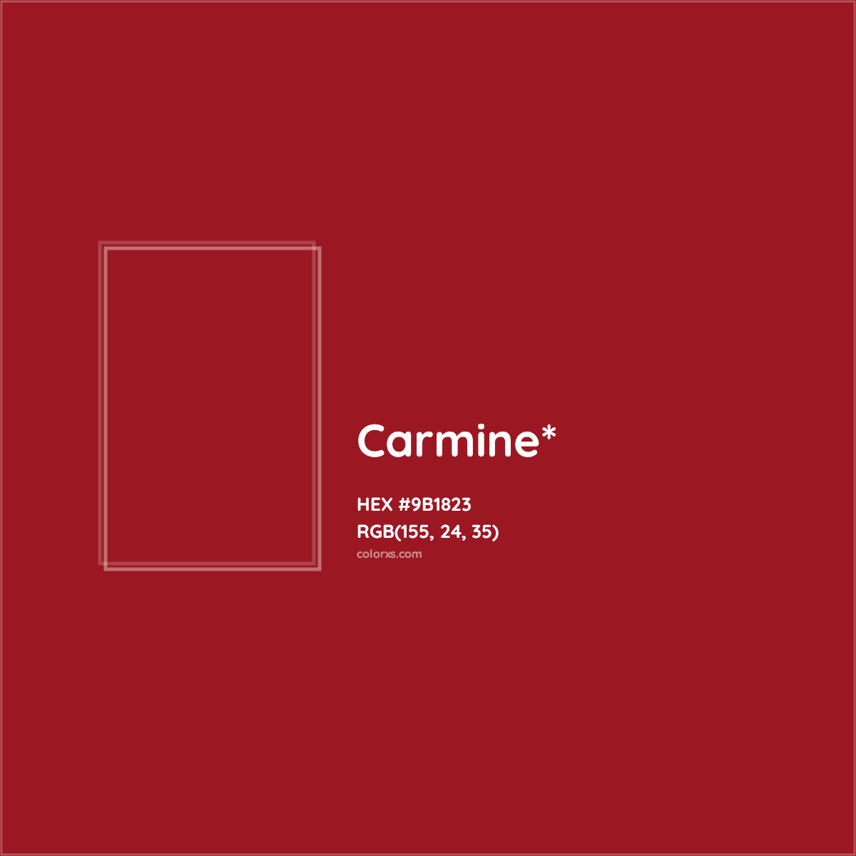 HEX #9B1823 Color Name, Color Code, Palettes, Similar Paints, Images