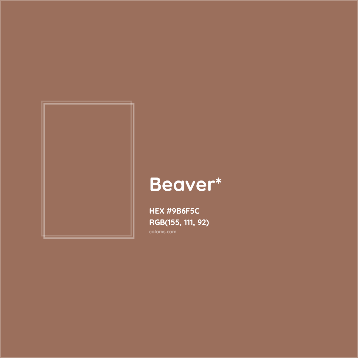 HEX #9B6F5C Color Name, Color Code, Palettes, Similar Paints, Images