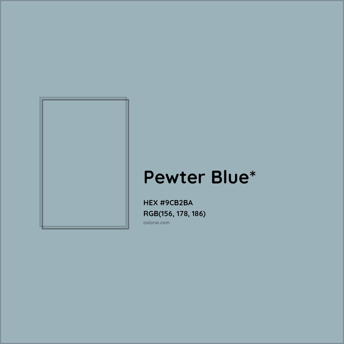 HEX #9CB2BA Color Name, Color Code, Palettes, Similar Paints, Images