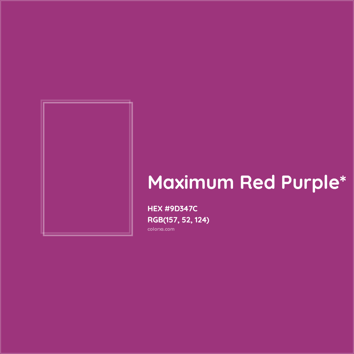 HEX #9D347C Color Name, Color Code, Palettes, Similar Paints, Images