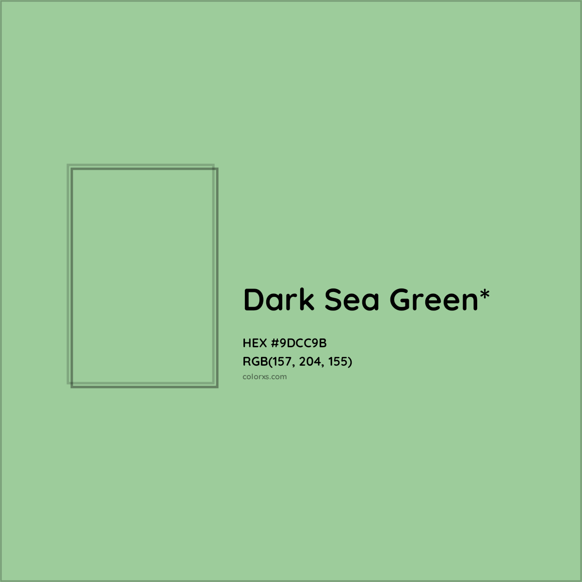 HEX #9DCC9B Color Name, Color Code, Palettes, Similar Paints, Images