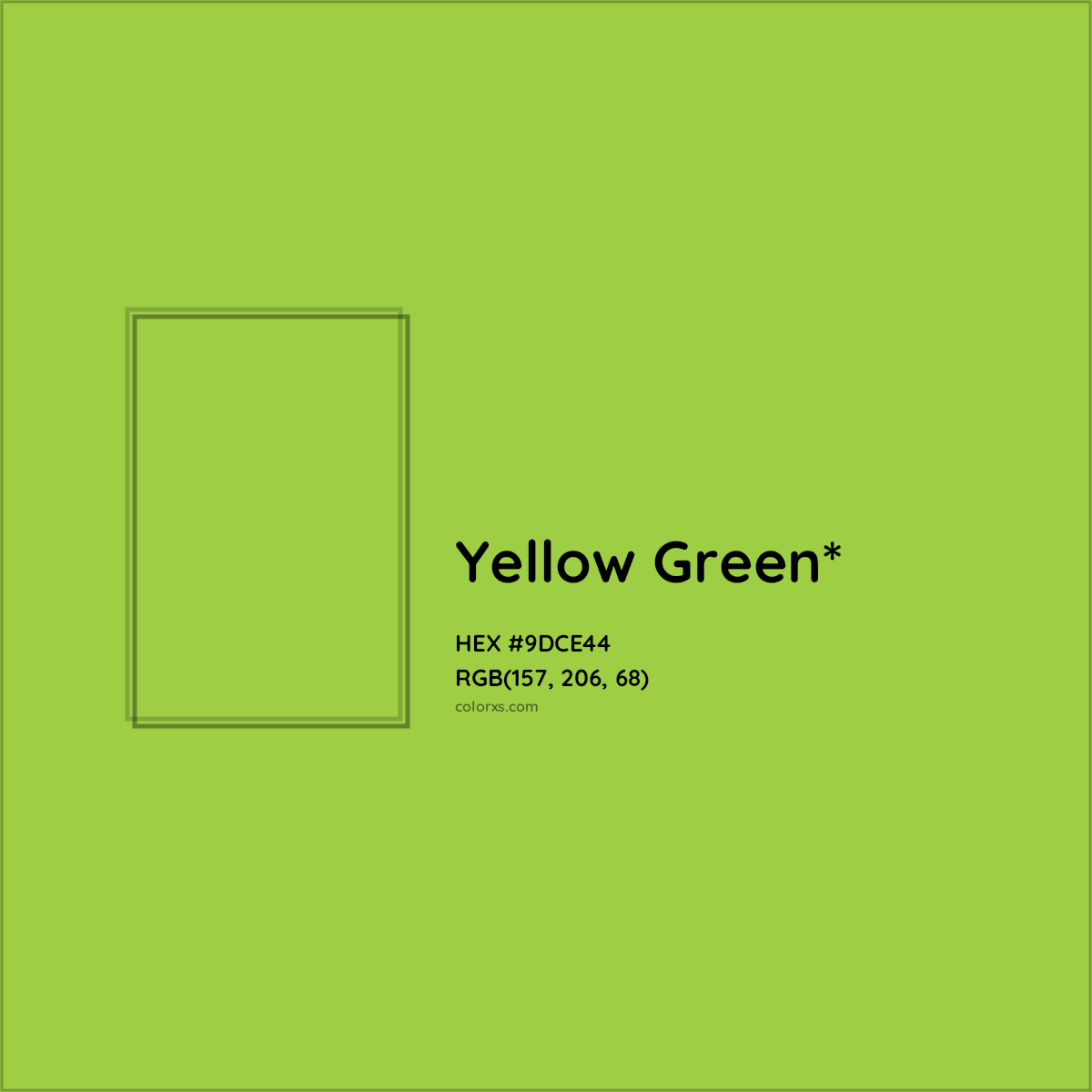 HEX #9DCE44 Color Name, Color Code, Palettes, Similar Paints, Images