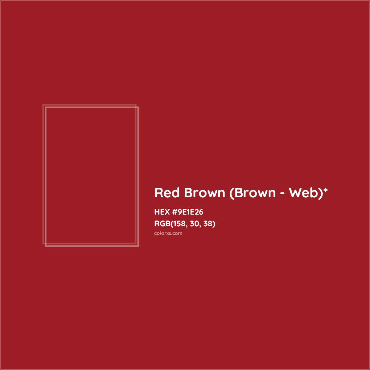 HEX #9E1E26 Color Name, Color Code, Palettes, Similar Paints, Images