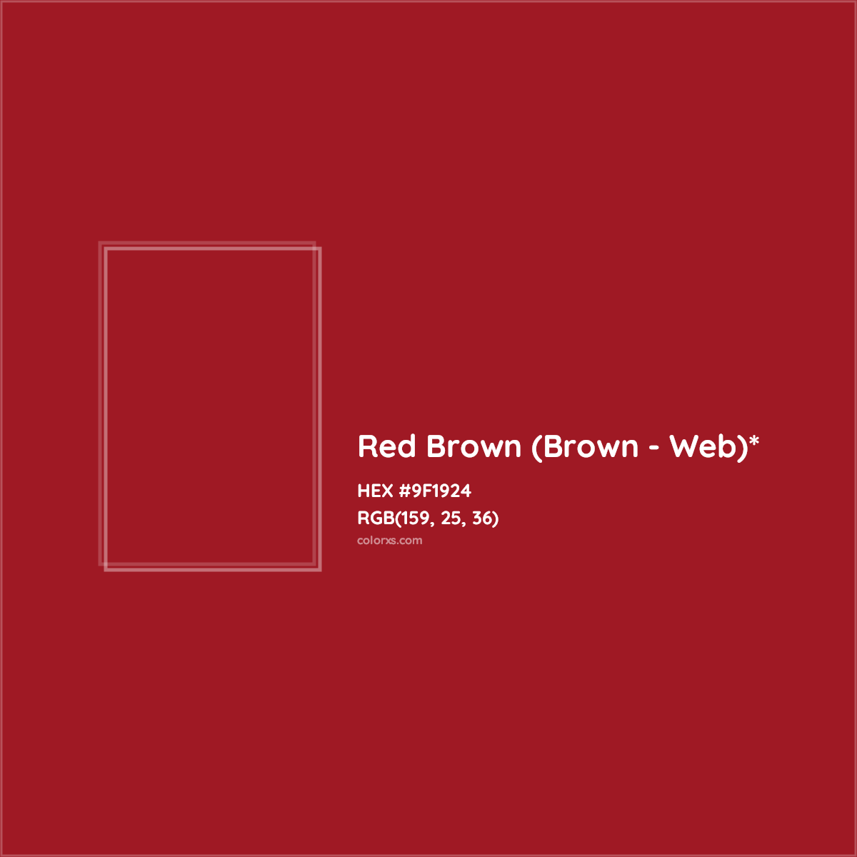 HEX #9F1924 Color Name, Color Code, Palettes, Similar Paints, Images