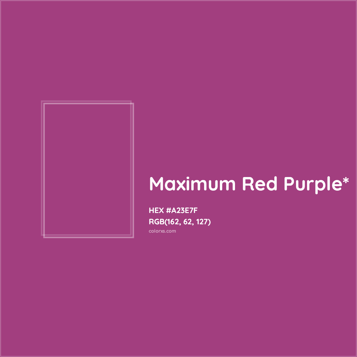 HEX #A23E7F Color Name, Color Code, Palettes, Similar Paints, Images