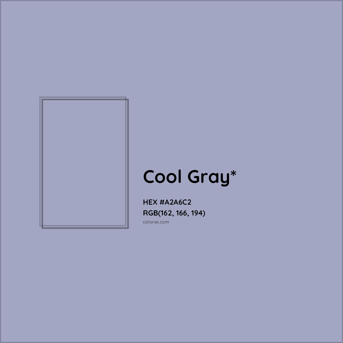 HEX #A2A6C2 Color Name, Color Code, Palettes, Similar Paints, Images