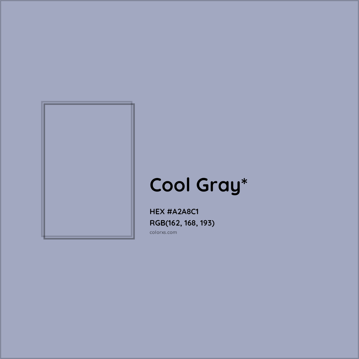 HEX #A2A8C1 Color Name, Color Code, Palettes, Similar Paints, Images