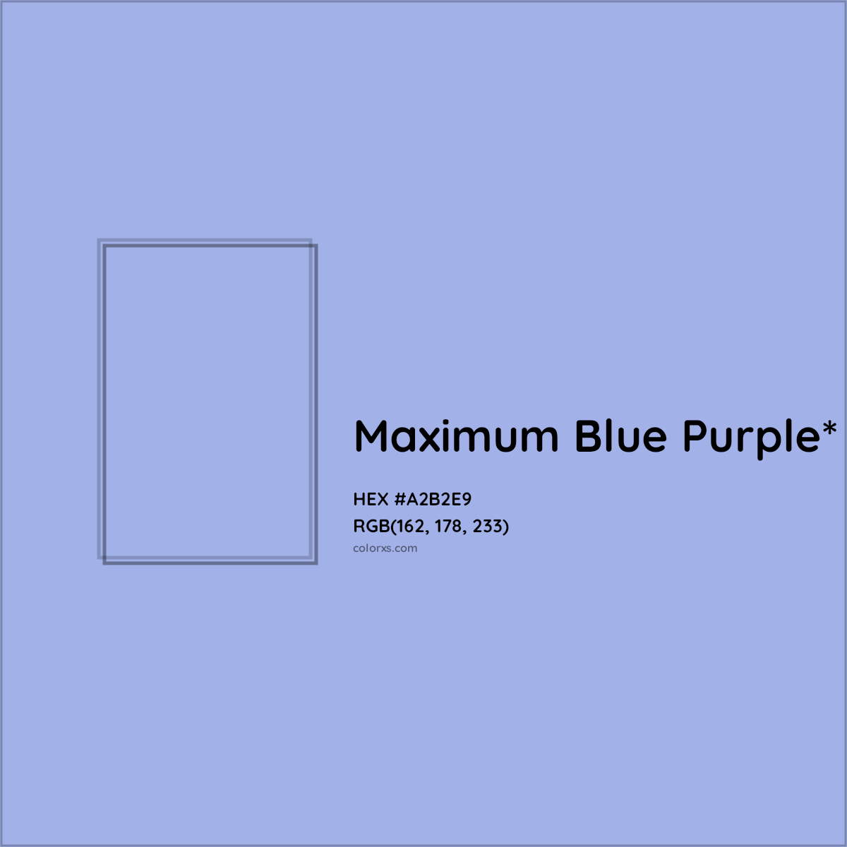 HEX #A2B2E9 Color Name, Color Code, Palettes, Similar Paints, Images