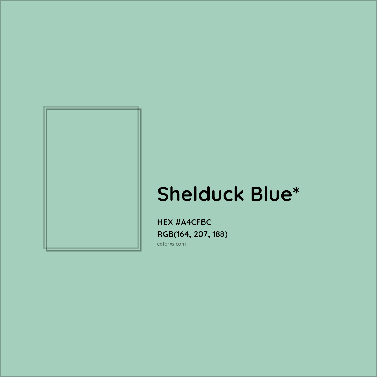 HEX #A4CFBC Color Name, Color Code, Palettes, Similar Paints, Images