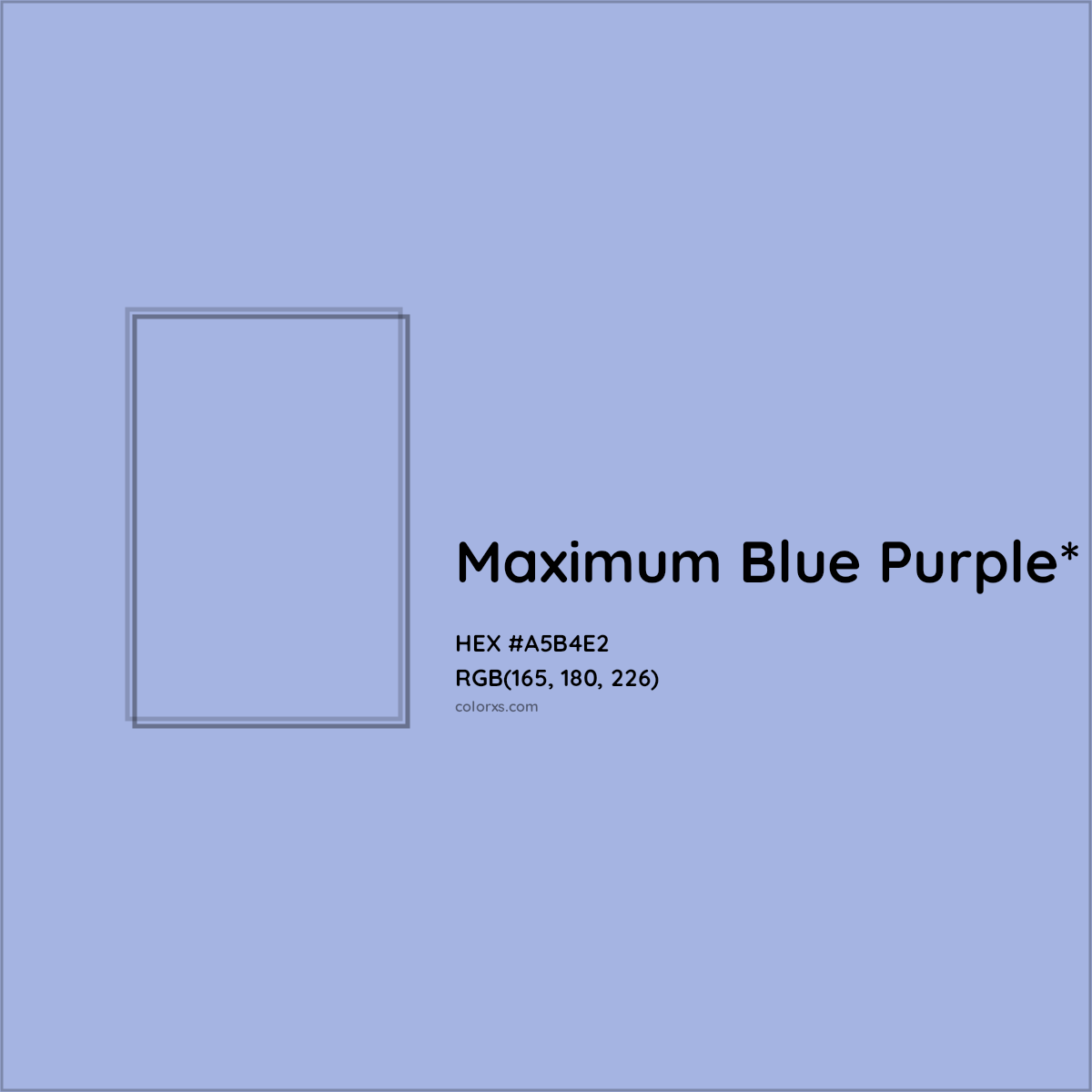 HEX #A5B4E2 Color Name, Color Code, Palettes, Similar Paints, Images