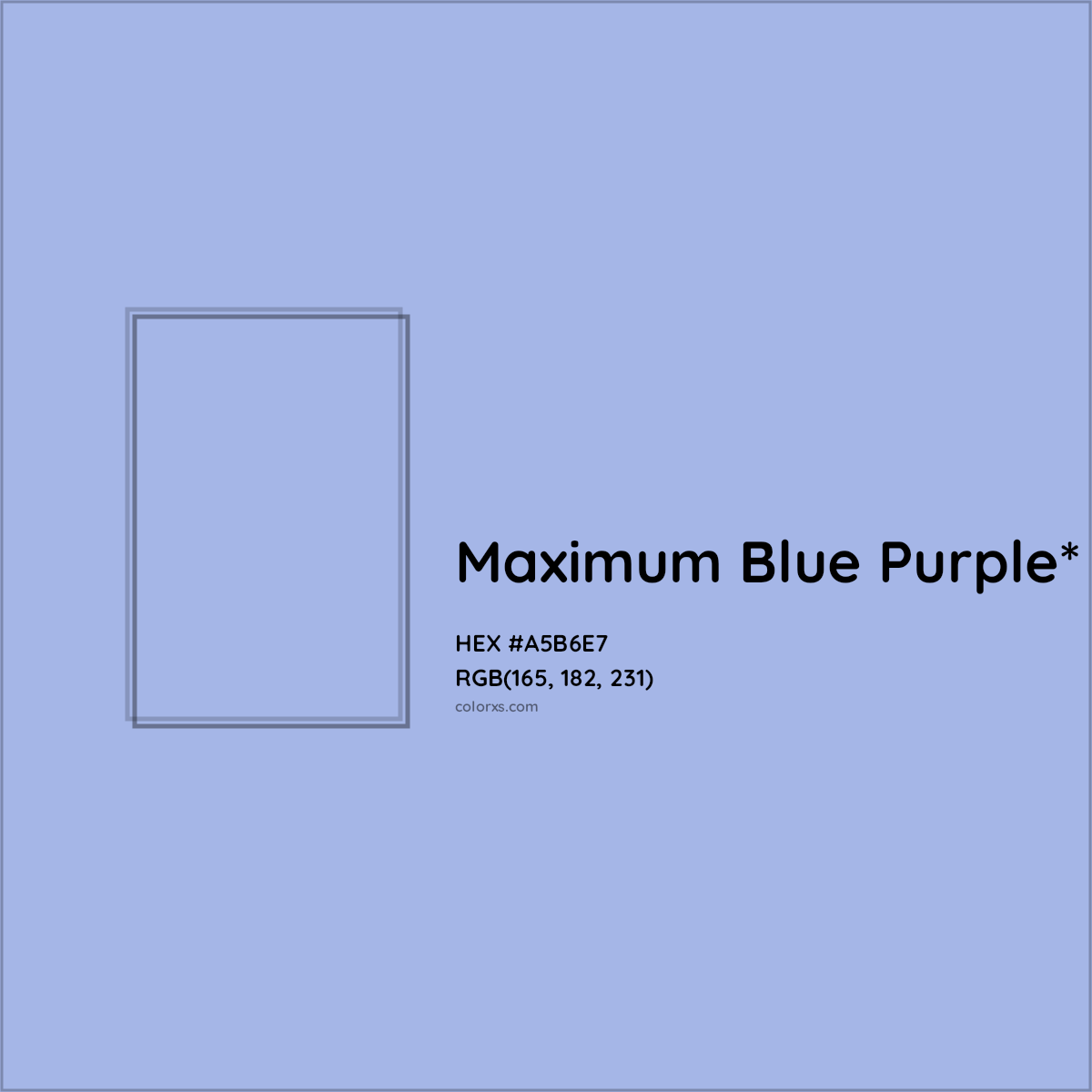 HEX #A5B6E7 Color Name, Color Code, Palettes, Similar Paints, Images