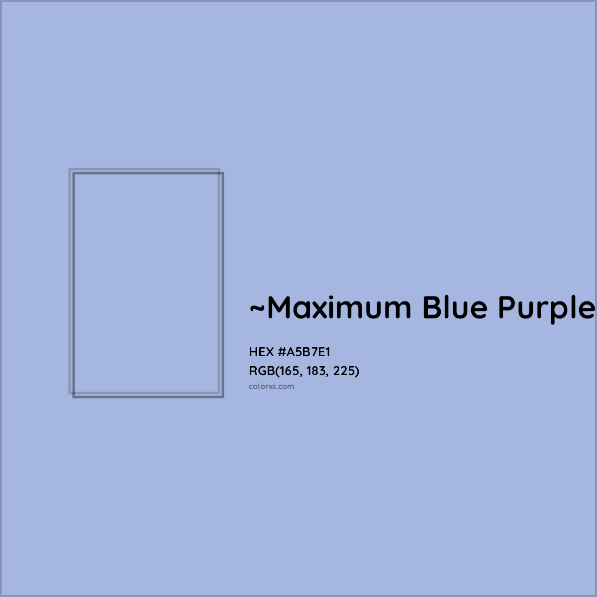 HEX #A5B7E1 Color Name, Color Code, Palettes, Similar Paints, Images