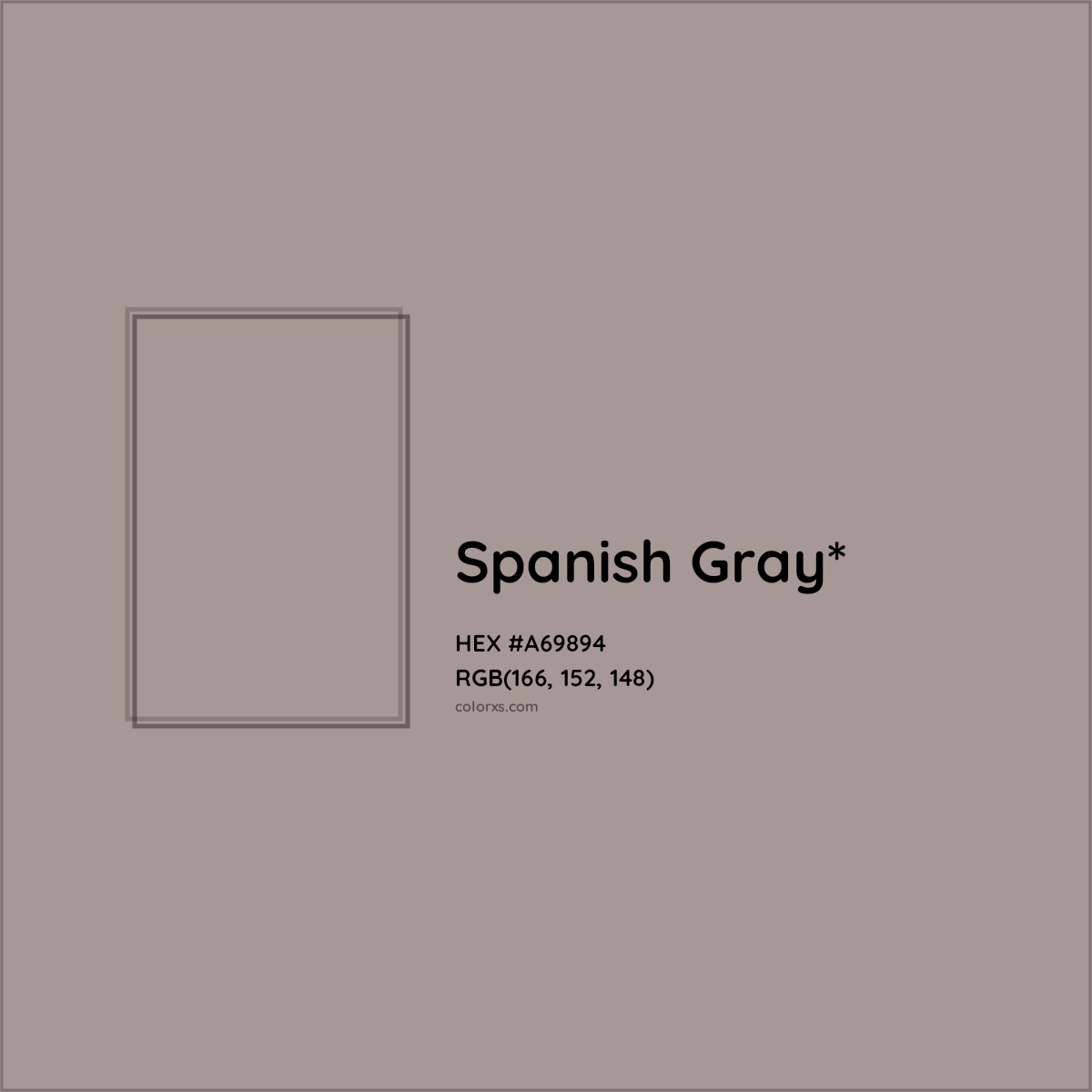 HEX #A69894 Color Name, Color Code, Palettes, Similar Paints, Images