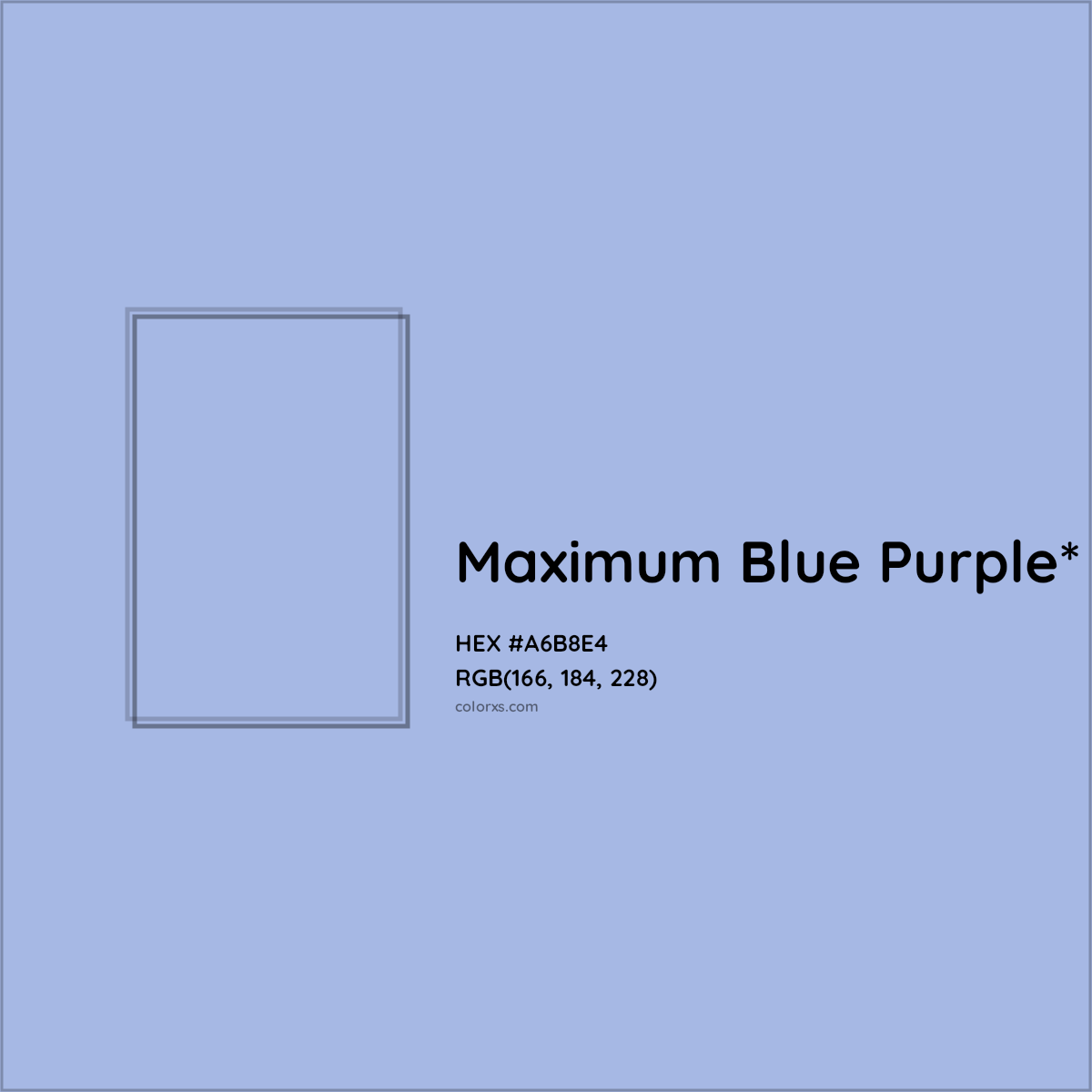 HEX #A6B8E4 Color Name, Color Code, Palettes, Similar Paints, Images