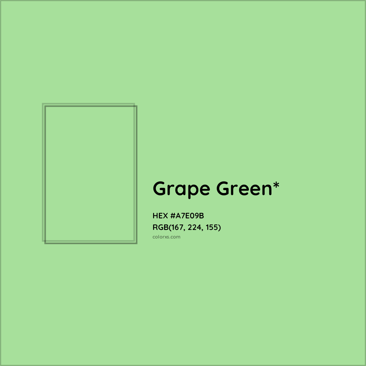 HEX #A7E09B Color Name, Color Code, Palettes, Similar Paints, Images