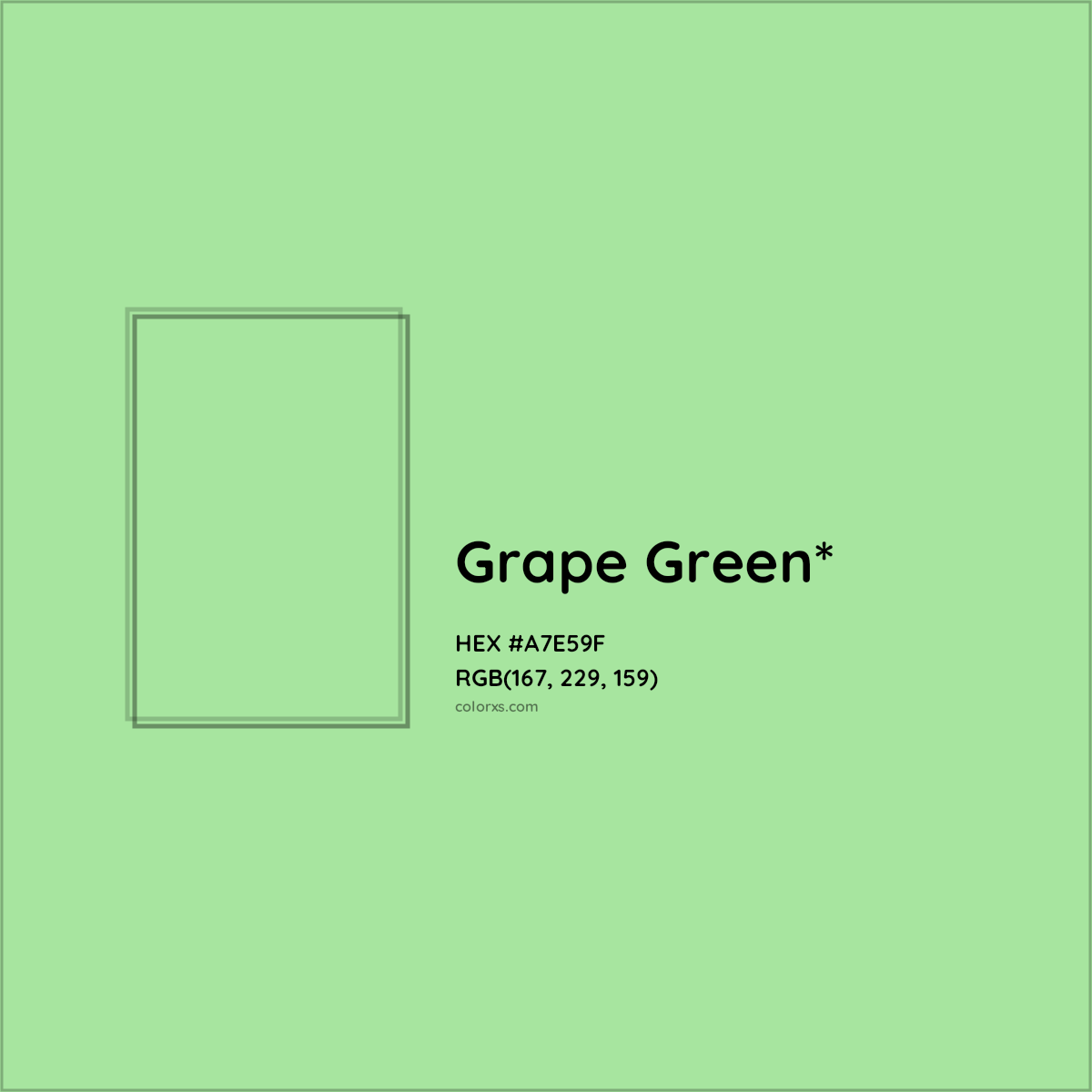 HEX #A7E59F Color Name, Color Code, Palettes, Similar Paints, Images