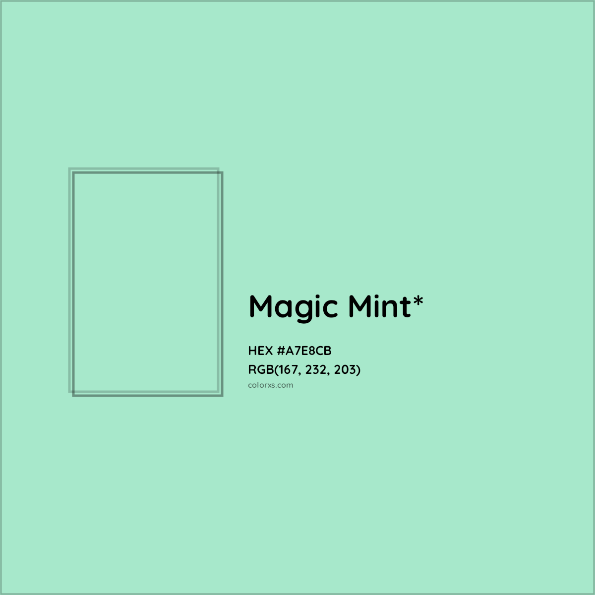 HEX #A7E8CB Color Name, Color Code, Palettes, Similar Paints, Images