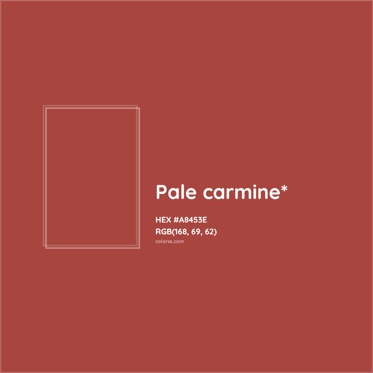 HEX #A8453E Color Name, Color Code, Palettes, Similar Paints, Images