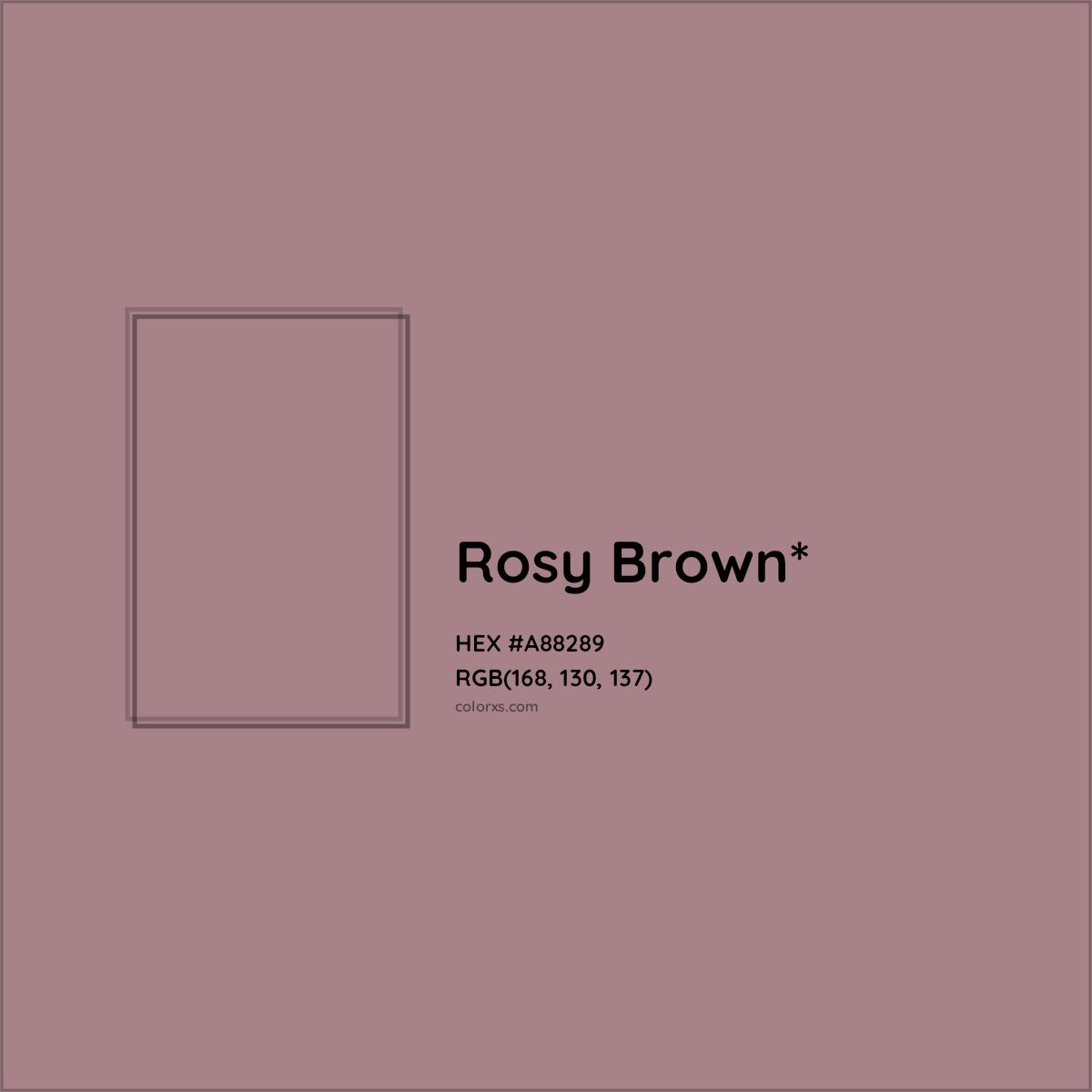 HEX #A88289 Color Name, Color Code, Palettes, Similar Paints, Images