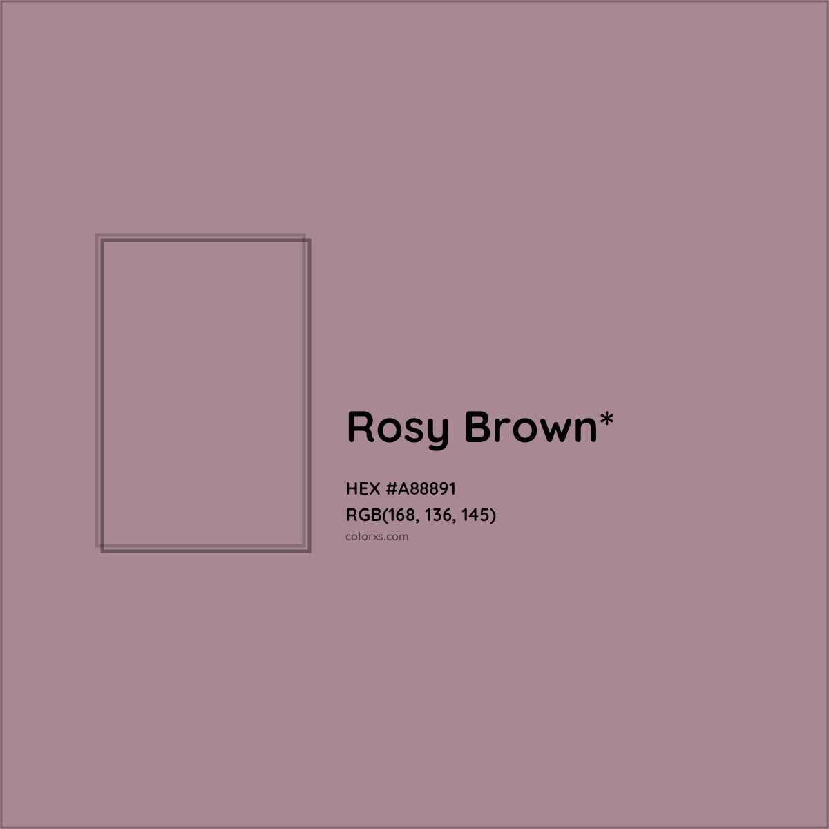 HEX #A88891 Color Name, Color Code, Palettes, Similar Paints, Images