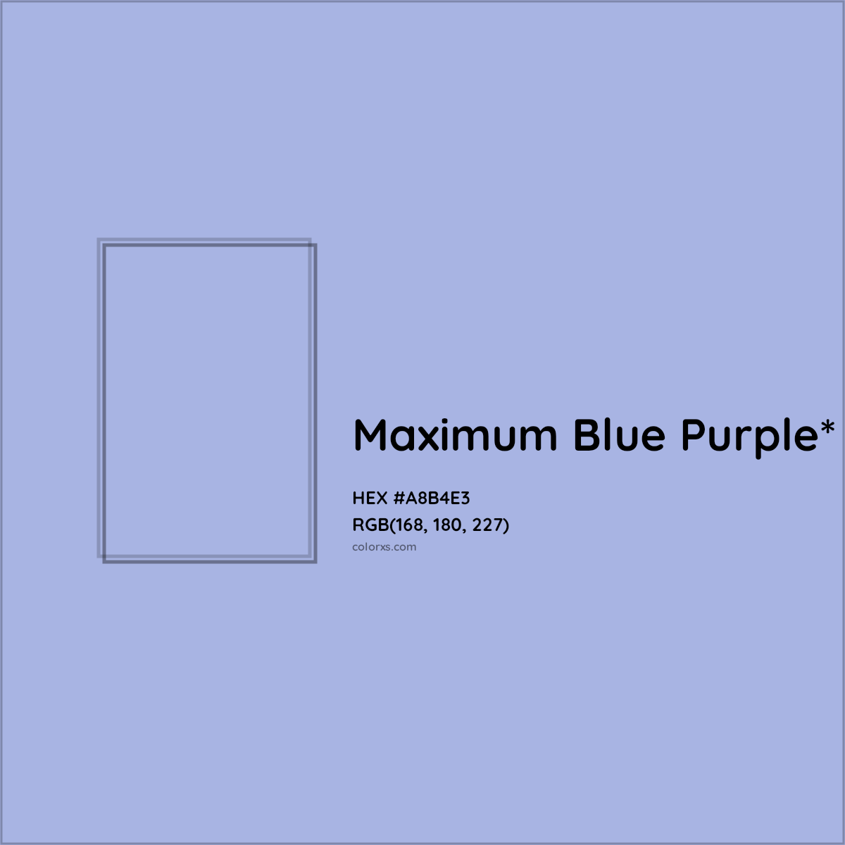 HEX #A8B4E3 Color Name, Color Code, Palettes, Similar Paints, Images