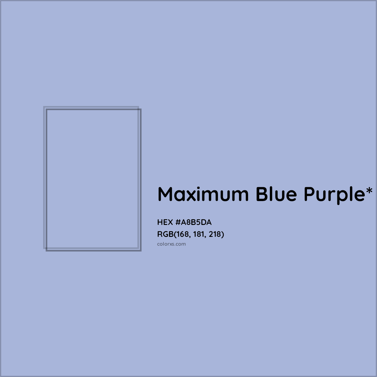 HEX #A8B5DA Color Name, Color Code, Palettes, Similar Paints, Images