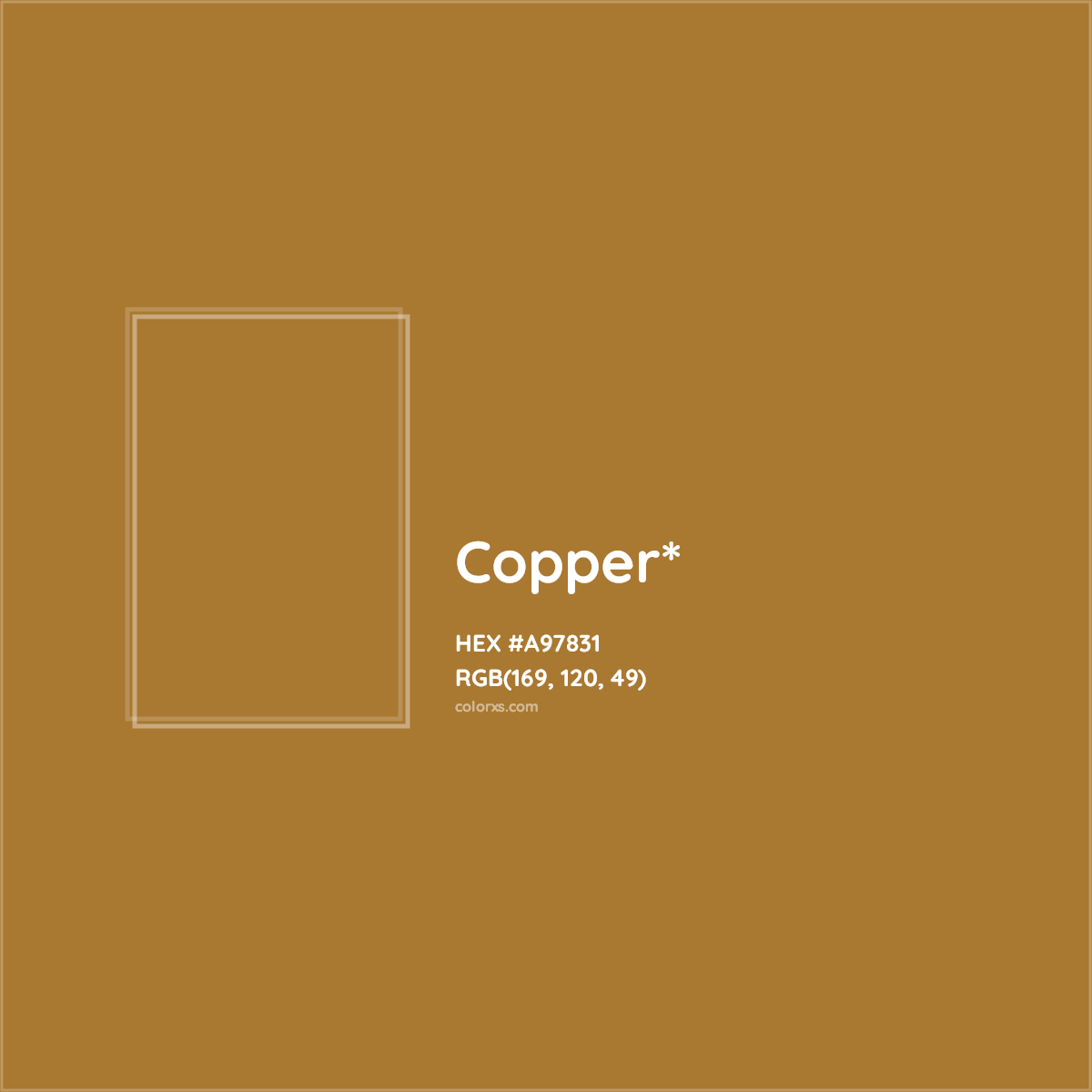 HEX #A97831 Color Name, Color Code, Palettes, Similar Paints, Images