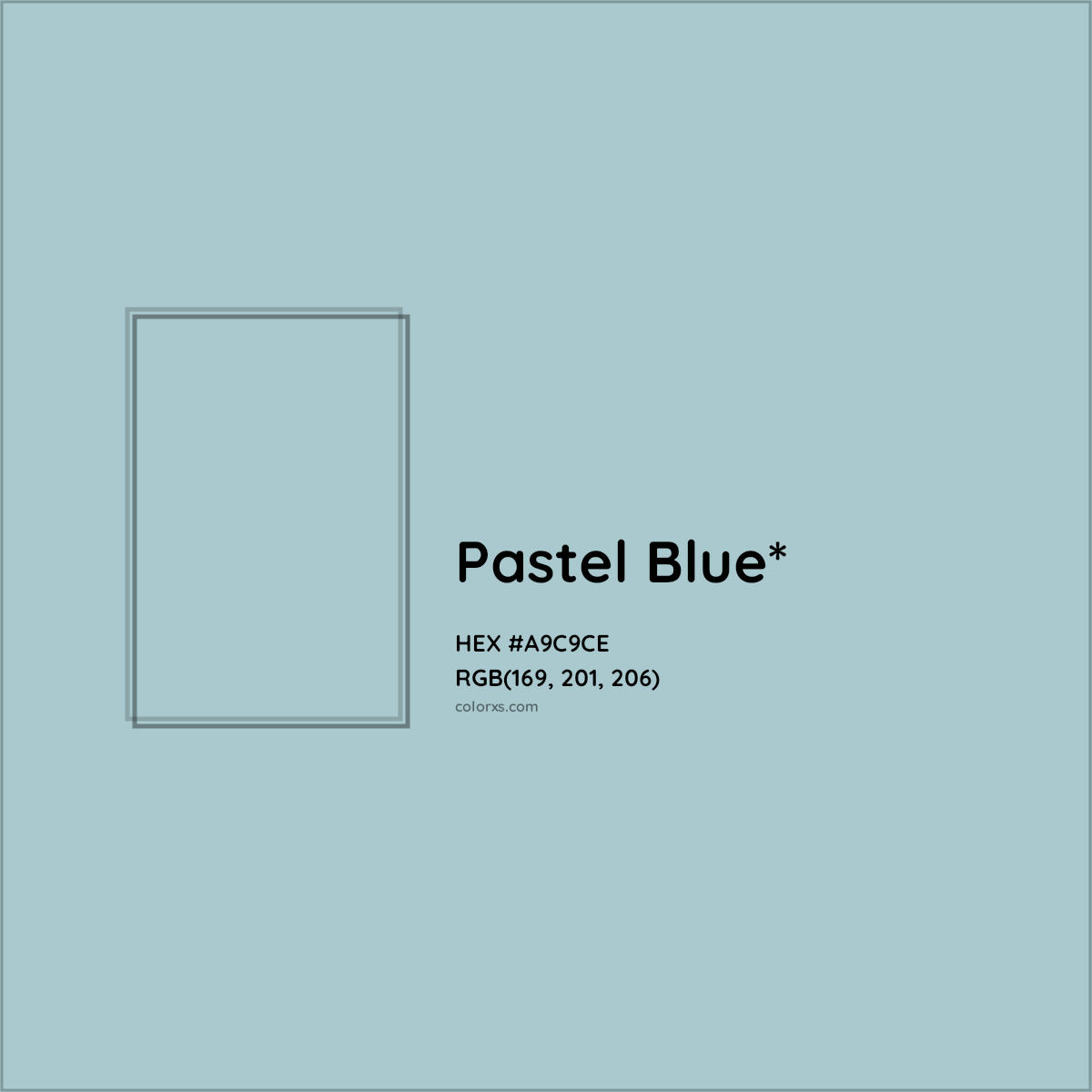 HEX #A9C9CE Color Name, Color Code, Palettes, Similar Paints, Images