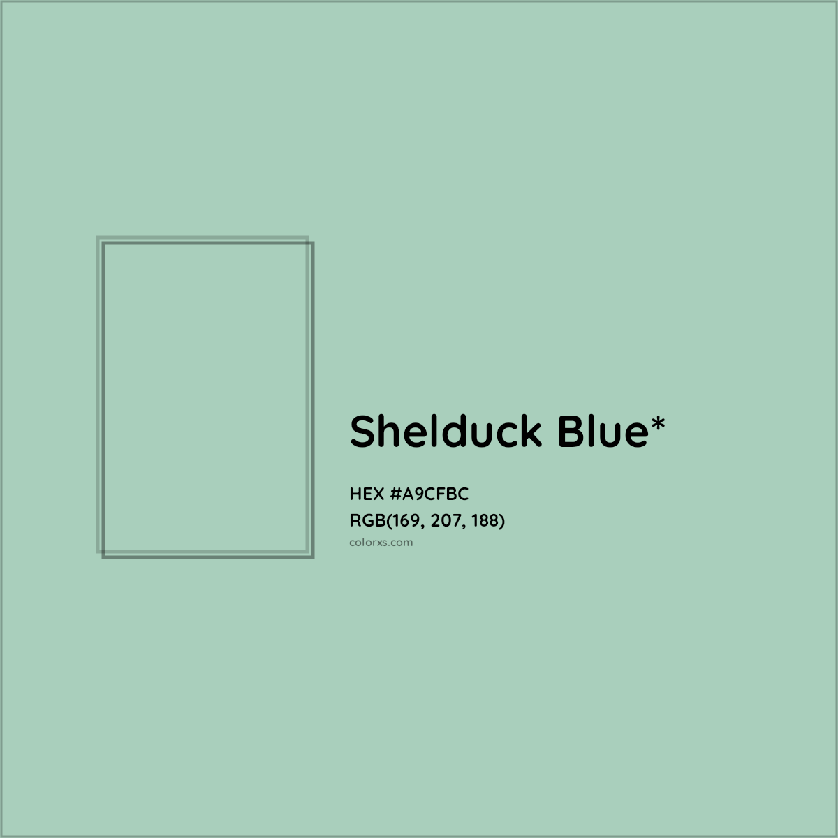 HEX #A9CFBC Color Name, Color Code, Palettes, Similar Paints, Images