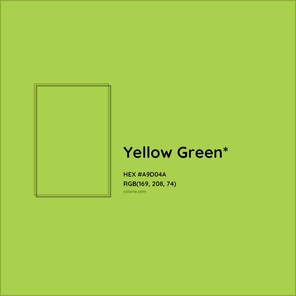 HEX #A9D04A Color Name, Color Code, Palettes, Similar Paints, Images