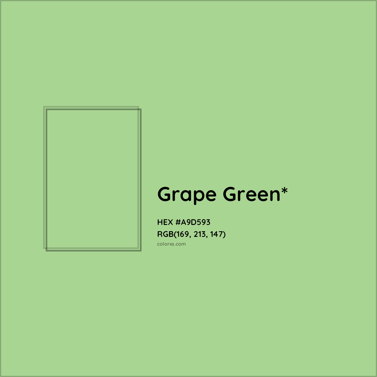 HEX #A9D593 Color Name, Color Code, Palettes, Similar Paints, Images