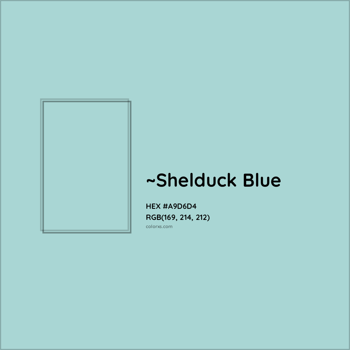 HEX #A9D6D4 Color Name, Color Code, Palettes, Similar Paints, Images