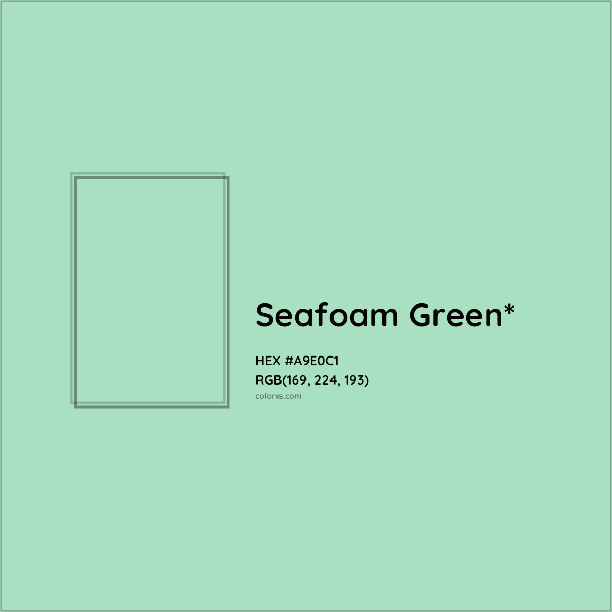 HEX #A9E0C1 Color Name, Color Code, Palettes, Similar Paints, Images