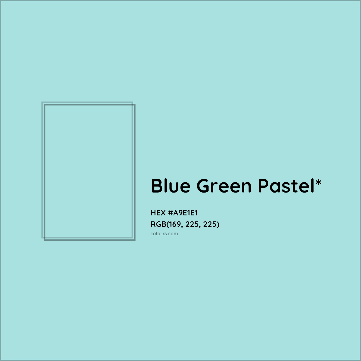 HEX #A9E1E1 Color Name, Color Code, Palettes, Similar Paints, Images