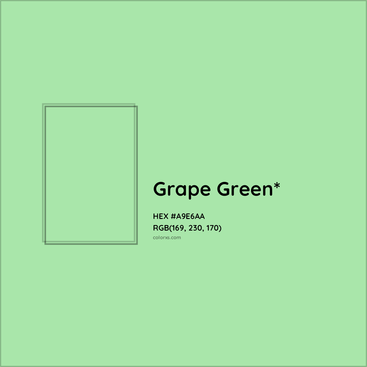 HEX #A9E6AA Color Name, Color Code, Palettes, Similar Paints, Images