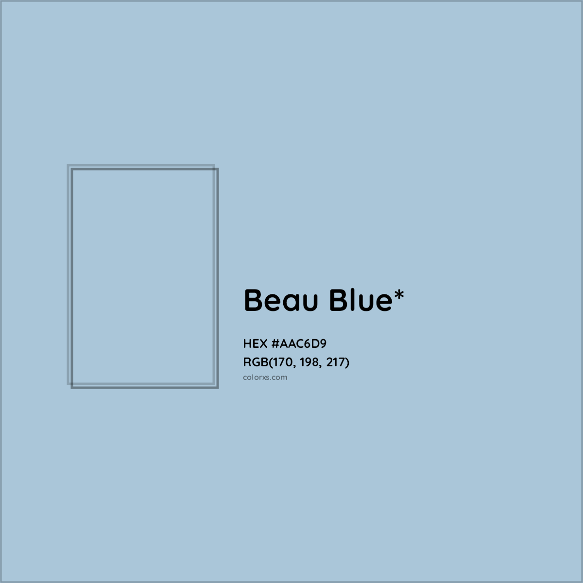 HEX #AAC6D9 Color Name, Color Code, Palettes, Similar Paints, Images